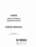 Vaisala HAWS User Manual предпросмотр