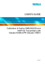 Предварительный просмотр 1 страницы Vaisala HMD20 User Manual