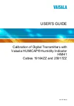 Vaisala HUMICAP HMI41 User Manual preview