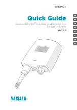 Preview for 1 page of Vaisala HUMICAP HMT120 Series Quick Manual