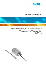 Preview for 1 page of Vaisala HUMICAP HMT310 User Manual