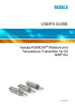 Vaisala HUMICAP MMT162 User Manual preview