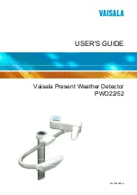 Vaisala PWD22/52 User Manual preview