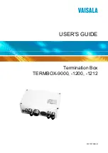 Vaisala TERMBOX-1200 User Manual preview