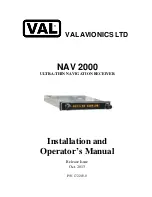 VAL Avionics NAV 2000 Installation And Operator'S Manual предпросмотр