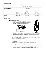 Preview for 8 page of Val-Tex QS-2000A Operating Manual