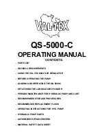 Preview for 1 page of Val-Tex QS-5000-C Operating Manual