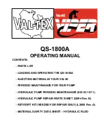 Val-Tex VIPER QS-1800A Operating Manual preview