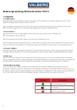 Preview for 4 page of VALBERG PS310 User Manual