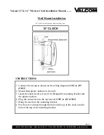 Preview for 2 page of Valcom 12" Installation Manual