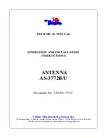 Предварительный просмотр 1 страницы Valcom AS-3772B/U Technical Manual