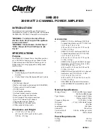 Valcom Clarity SMB-200 Instructions preview