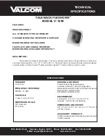 Valcom FLEXHORN V-1090 Technical Specifications предпросмотр