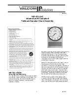 Valcom InformaCast VIP-431-A-IC Manual preview