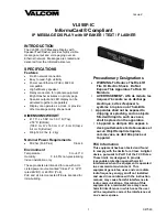 Valcom InformaCast VL550F-IC Quick Start Manual preview