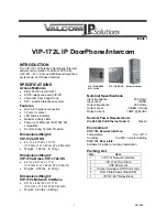 Valcom IP Solutions VIP-172L User Manual preview