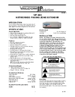 Valcom IP Solutions VIP-800 User Manual preview