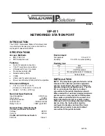 Valcom IP Solutions VIP-811 User Manual предпросмотр