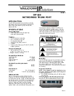 Valcom IP Solutions VIP-820 User Manual preview