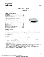 Valcom PagePac 6 Plus Manual предпросмотр