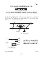 Valcom Supervised Ceiling Speaker with Amplifier Installation Instructions preview