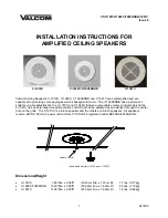 Предварительный просмотр 1 страницы Valcom V-1010C Installation Instructions