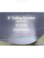 Valcom V-1020C Installation Manual preview