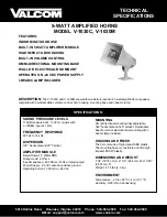 Preview for 1 page of Valcom V-1030C Technical Specifications