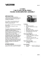 Valcom V-1039A User Manual предпросмотр