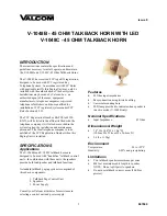 Preview for 1 page of Valcom V-1048B User Manual