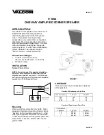 Valcom V-1054 Manual предпросмотр