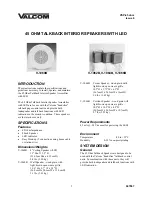 Preview for 1 page of Valcom V-1060B Quick Manual