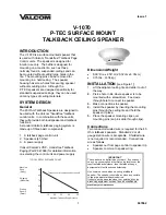 Valcom V-1070 Quick Manual preview