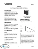 Предварительный просмотр 1 страницы Valcom V-1071 Installation Instructions