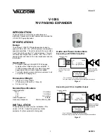 Предварительный просмотр 1 страницы Valcom V-1095 User Manual