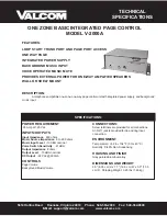 Valcom V-2000A Technical Specifications preview