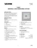 Valcom V-2901 User Manual предпросмотр