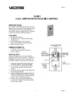 Preview for 1 page of Valcom V-2991 User Manual