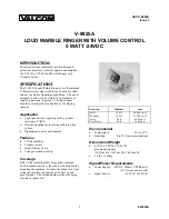Предварительный просмотр 1 страницы Valcom V-9925A User Manual