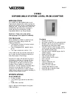 Preview for 1 page of Valcom V-9940 User Manual