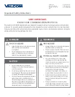 Preview for 3 page of Valcom V-D11025B Installation Manual