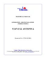 Предварительный просмотр 1 страницы Valcom V147-CL2 Operation And Installation Instructions Manual