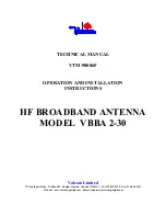 Valcom VBBA 2-30 Operation And Installation Instructions Manual preview