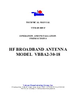 Preview for 1 page of Valcom VBBA2-30-18 Technical Manual