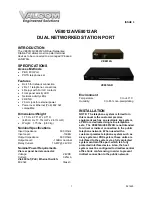 Предварительный просмотр 1 страницы Valcom VE8012A Quick Start Manual