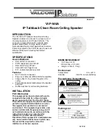 Valcom VIP-140A Manual предпросмотр