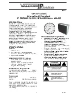 Предварительный просмотр 1 страницы Valcom VIP-4171-A12-IC Quick Start Manual