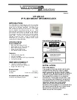 Valcom VIP-426A-D Manual preview