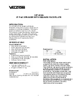 Preview for 1 page of Valcom VIP-428A Quick Start Manual