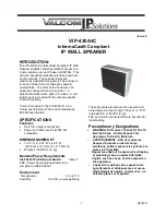 Предварительный просмотр 1 страницы Valcom VIP-430A-IC Quick Start Manual